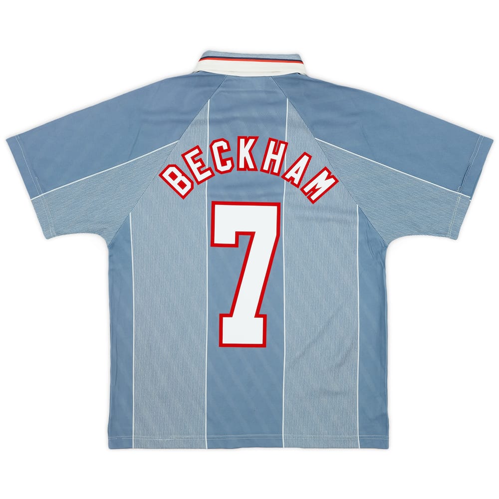 1996-97 England Away Shirt Beckham #7 - 8/10 - (M)