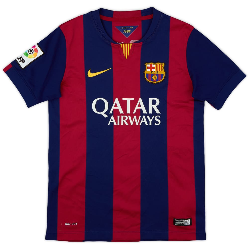 2014-15 Barcelona Home Shirt - 7/10 - (M.Boys)