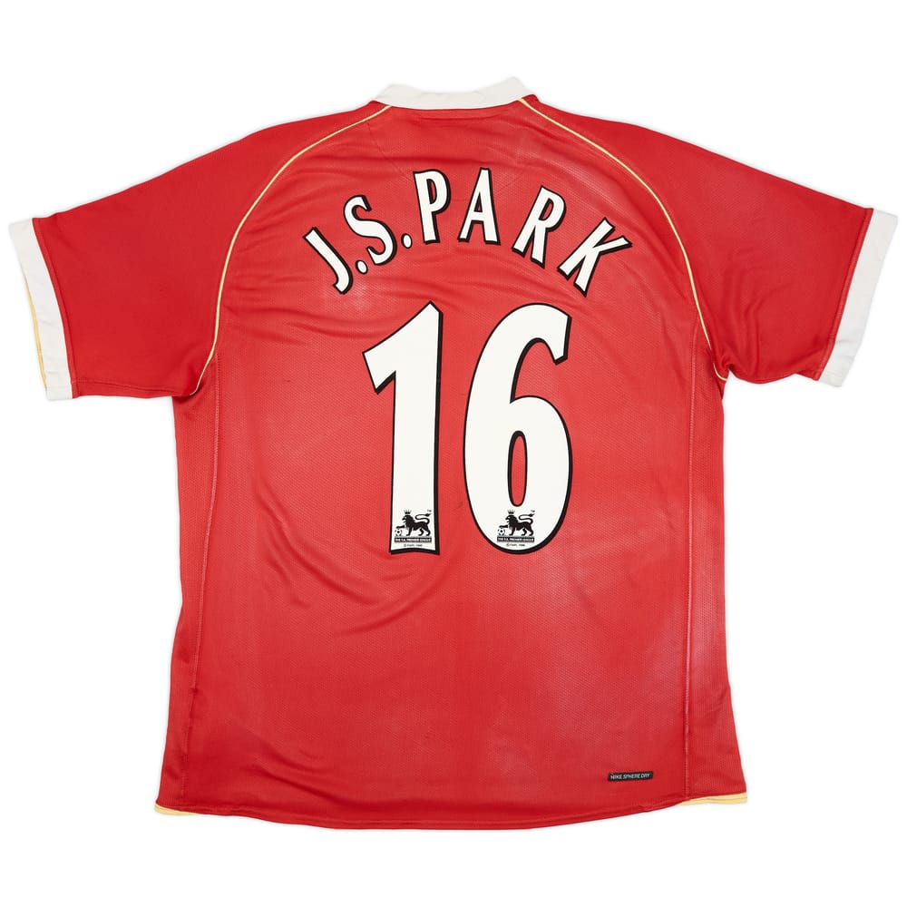 2006-07 Manchester United Home Shirt J.S.Park #16 - 3/10 - (L)