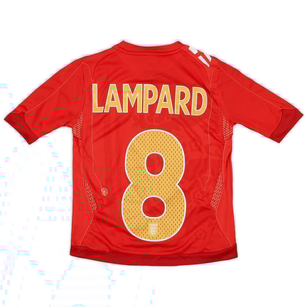 2006-08 England Away Shirt Lampard #8 (6-7 Years)