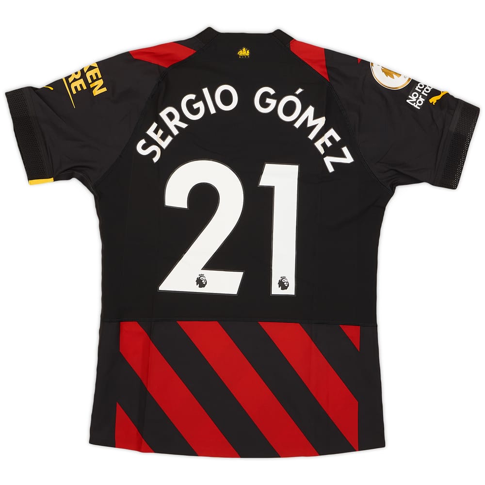 2022-23 Manchester City Match Issue Away Shirt Sergio Gomez #21