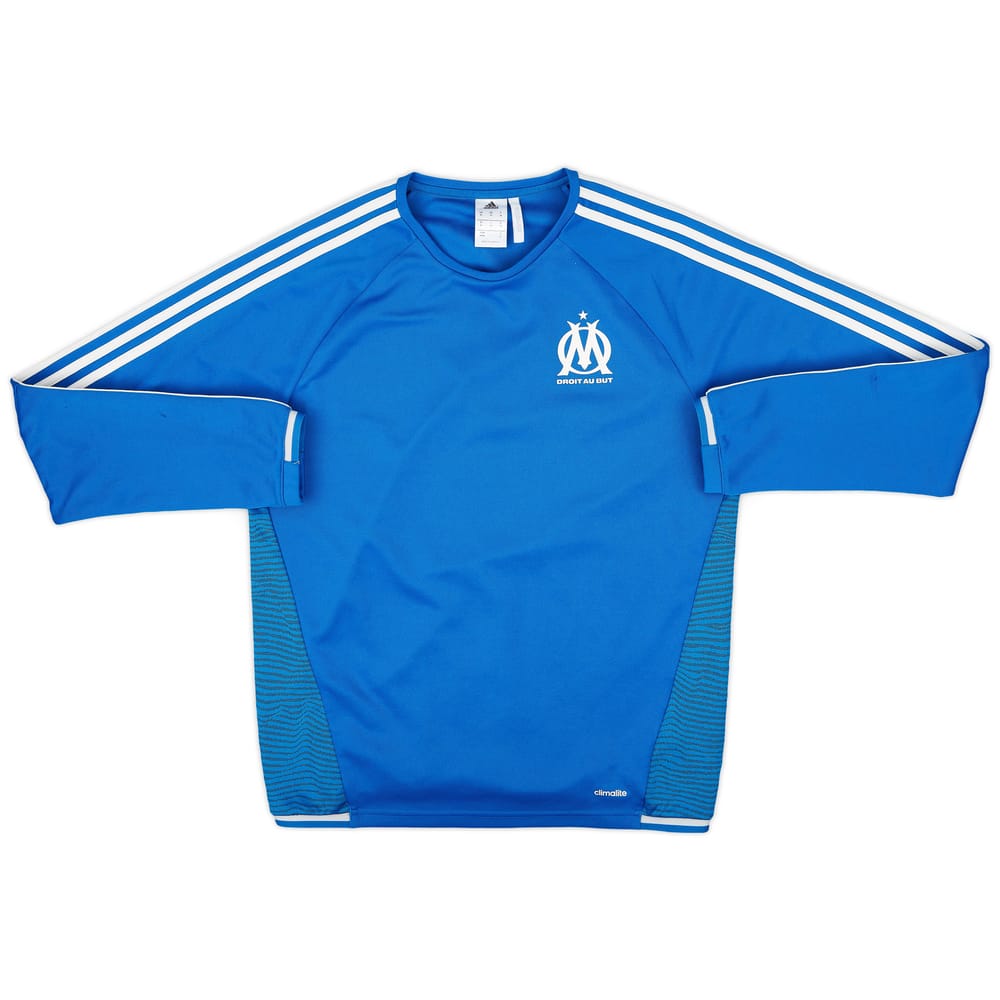 2015-16 Olympique Marseille adidas Sweat Top - 9/10 - (M)