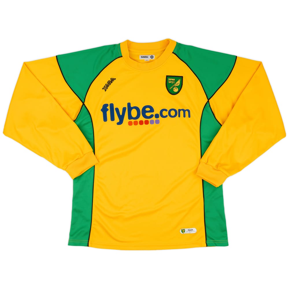 2006-08 Norwich Home L/S Shirt - 9/10 - (L)