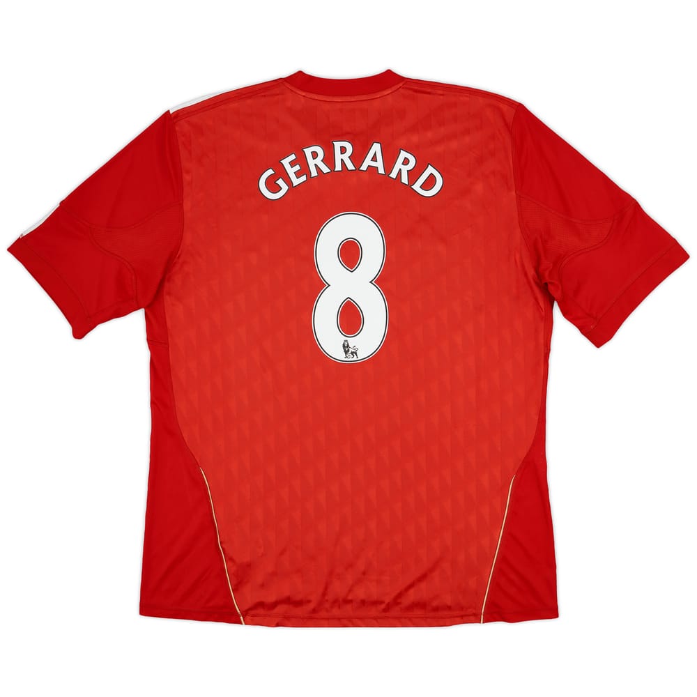2010-12 Liverpool Home Shirt Gerrard #8 - 5/10 - (XXL)