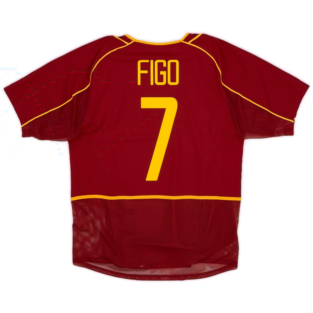 2002-04 Portugal Player Issue Home Shirt Figo #7 - 9/10 - (M)