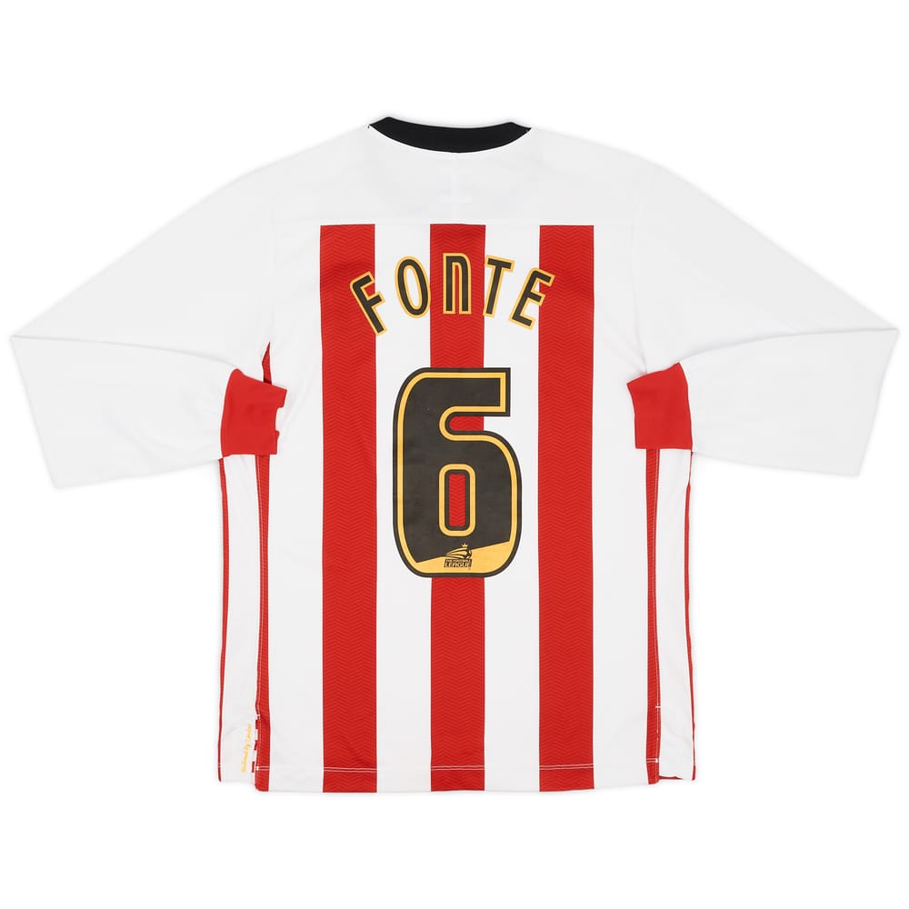 2011-12 Southampton Home L/S Shirt Fonte #6 - 7/10 - (S)
