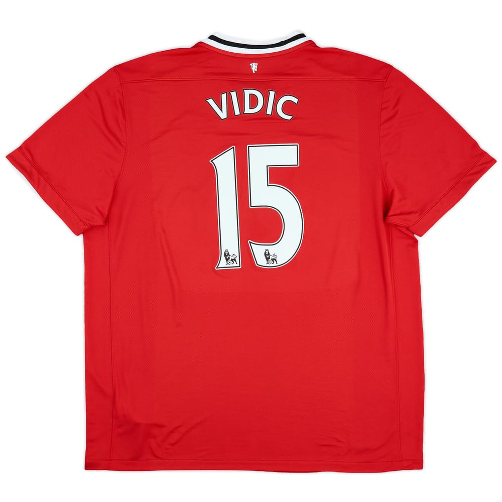 2011-12 Manchester United Home Shirt Vidic #15 - 8/10 - (XXL)