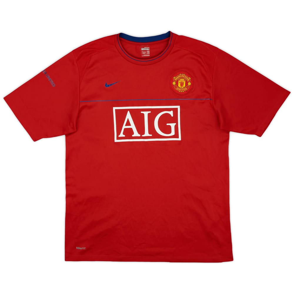 2008-09 Manchester United Nike Training Shirt - 8/10 - (L)