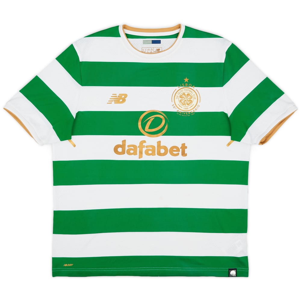 2017-18 Celtic 'Lisbon Lions 50th Anniversary' Home Shirt - 8/10 - (L)