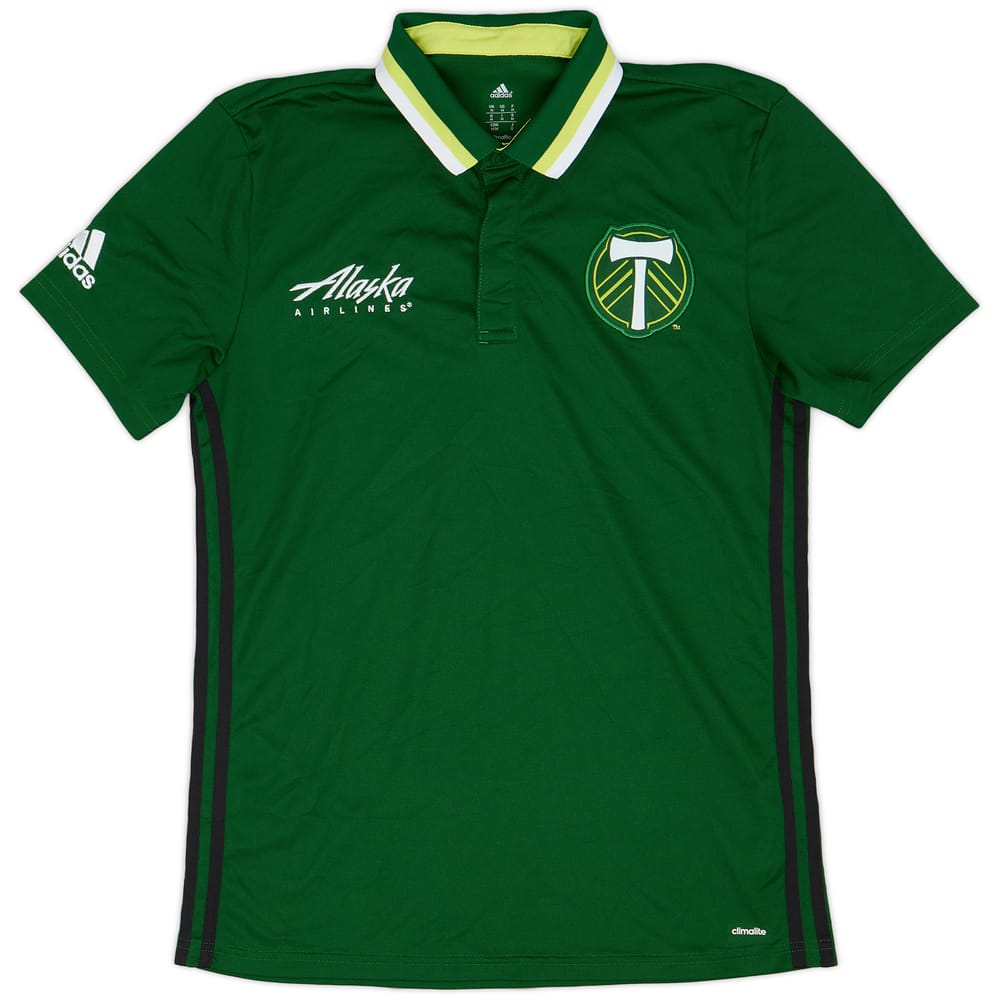 2015-16 Portland Timbers adidas Polo Shirt - 9/10 - (M)