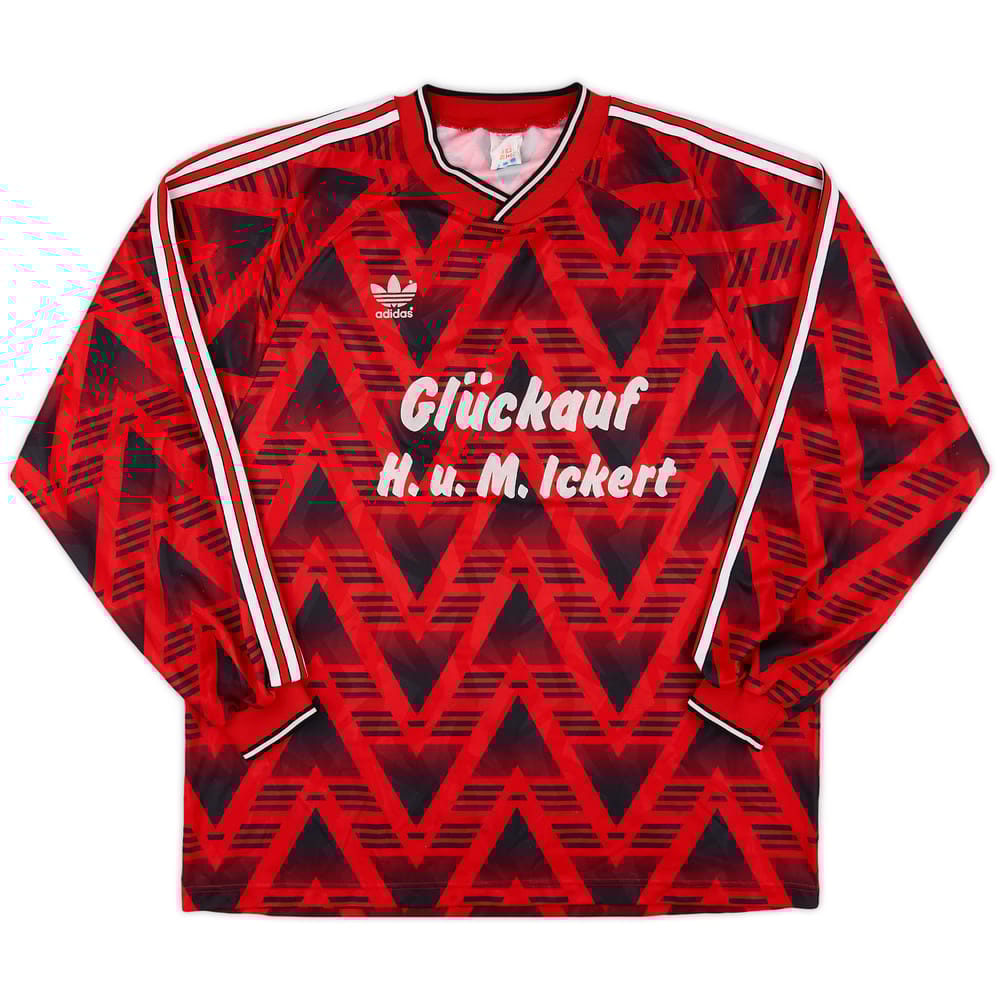 1991-93 adidas Template L/S Shirt #7 - 8/10 - (XL)