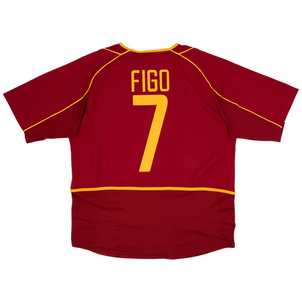 2002-04 Portugal Home Shirt Figo #7 - 8/10 - (XL)