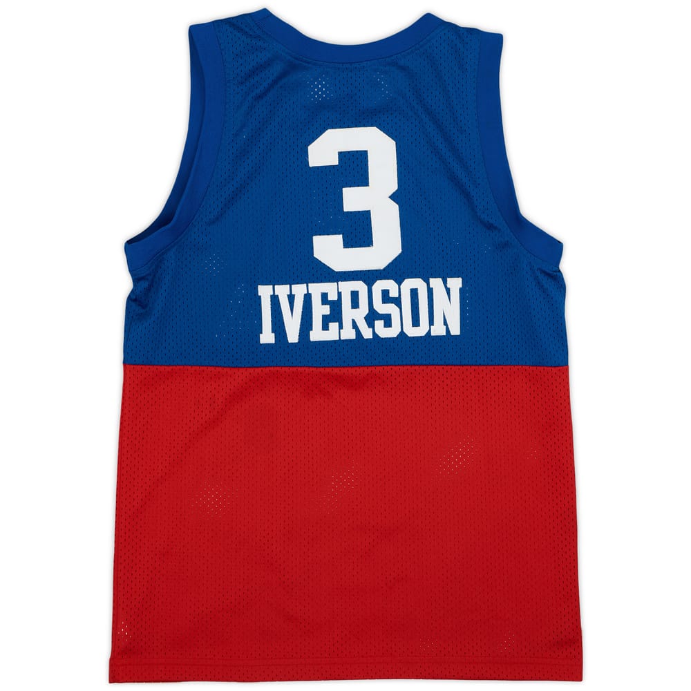 1965-66 Philadelphia 76ers Iverson #3 Nike Rewind Swingman Jersey - 8/10 - (L.Boys)