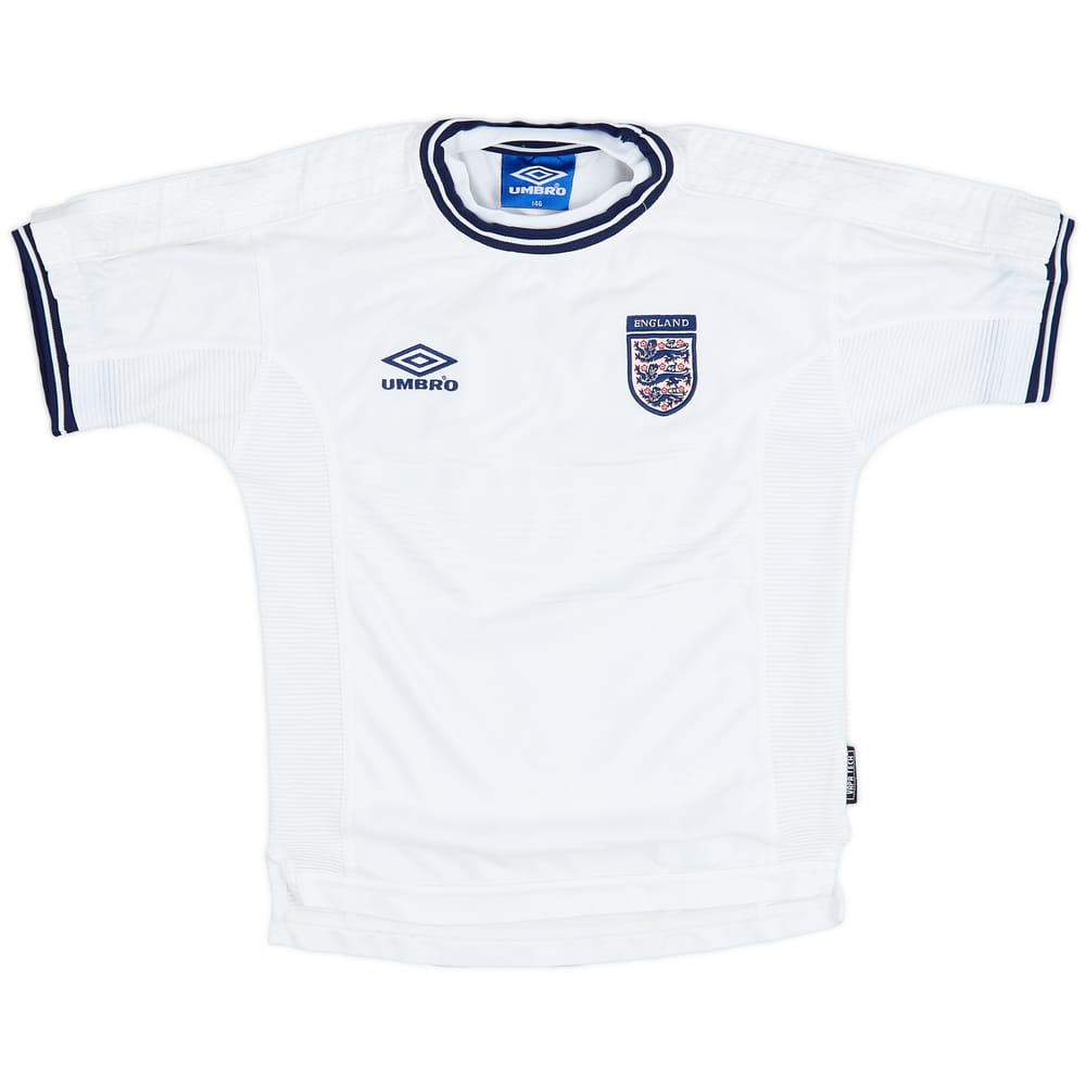 1999-01 England Home Shirt - 9/10 - (M.Boys)