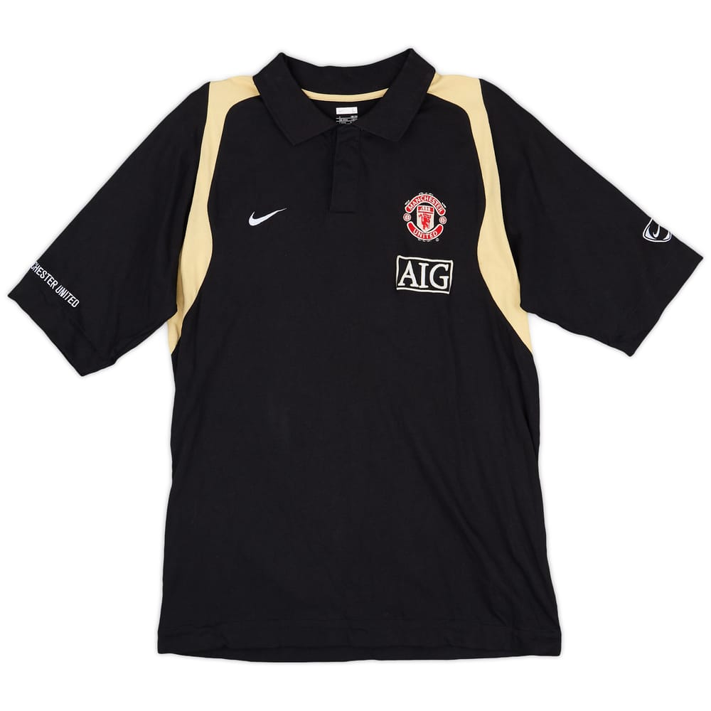2007-08 Manchester United Nike Polo Shirt - 8/10 - (L)