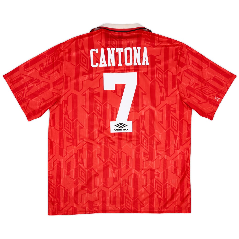 1992-94 Manchester United 'Champions' Home Shirt Cantona #7 - 5/10 - (XXL)