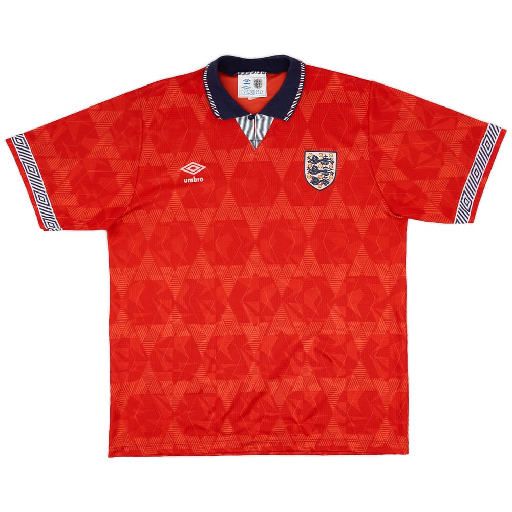 1990-93 England Away Shirt - 8/10 - (XL)
