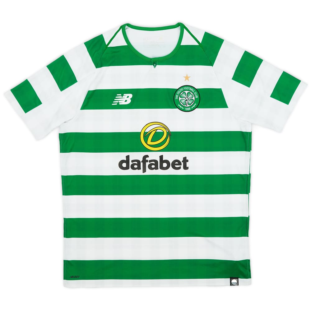 2018-19 Celtic Home Shirt - 8/10 - (M)