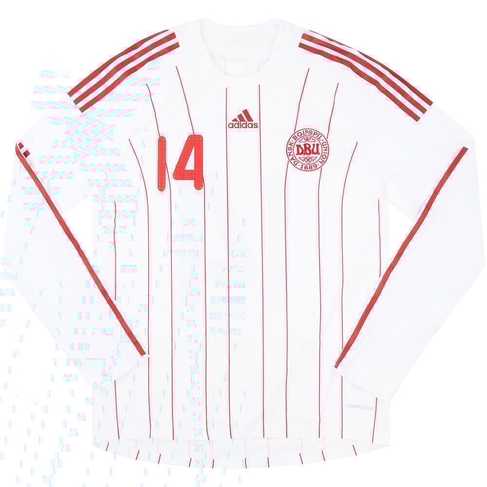 2008-10 Denmark Match Issue Away L/S Shirt #14
