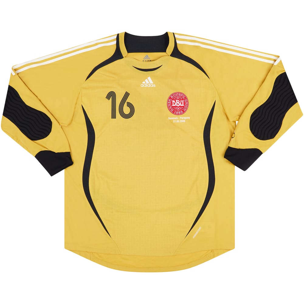 2006 Denmark Match Issue GK Shirt #12 (Andersen) #16