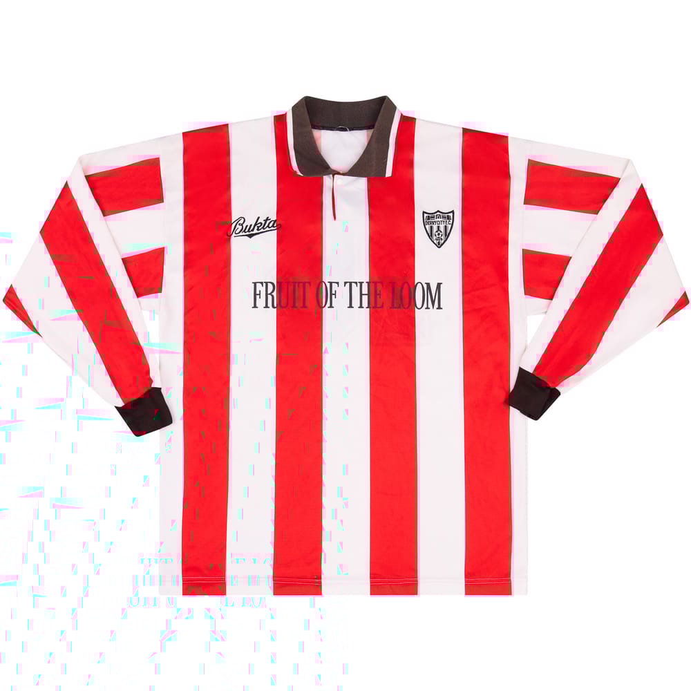 1991-92 Derry City Match Issue Home L/S Shirt #16