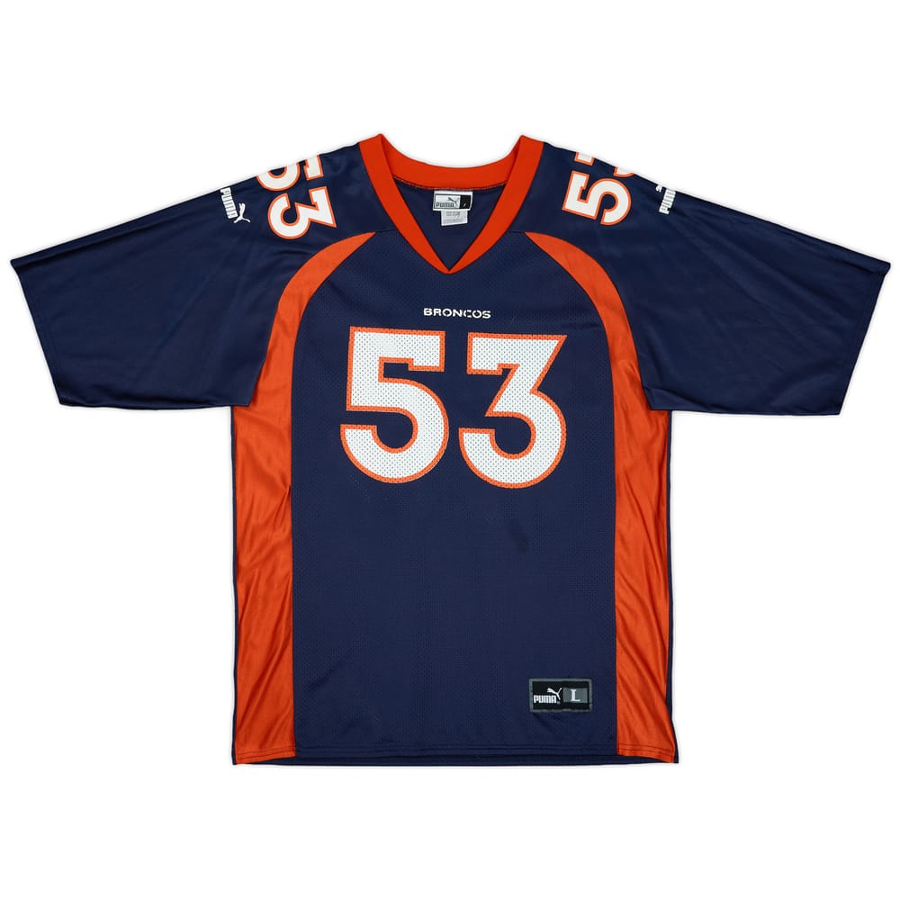 1998-01 Denver Broncos Romanowski #53 Puma Home Jersey - 8/10 - (L)