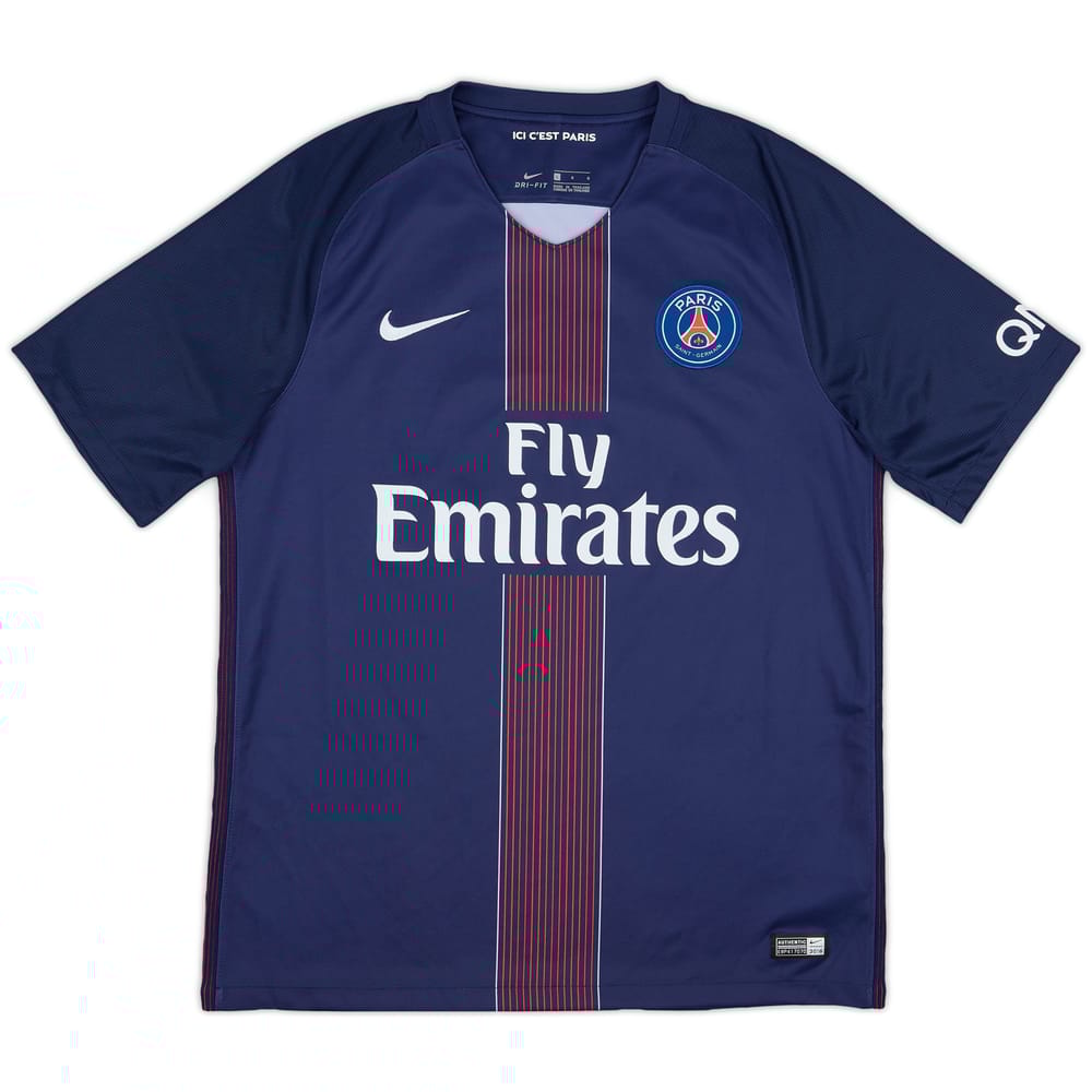 2016-17 Paris Saint-Germain Home Shirt - 8/10 - (L)