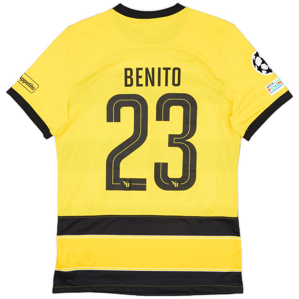 2023-24 Young Boys Match Issue Champions League Home Shirt Benito #23