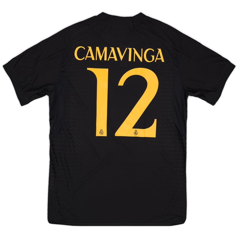 2023-24 Real Madrid Authentic Third Shirt Camavinga #12 (L)