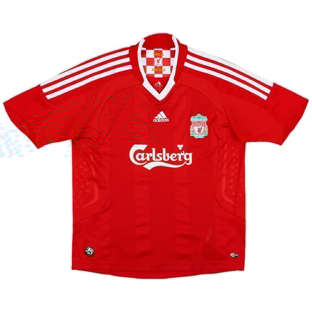 2008-10 Liverpool Home Shirt - 9/10 - (M.Boys)
