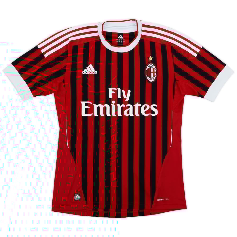 2011-12 AC Milan Home Shirt - 9/10 - (S)