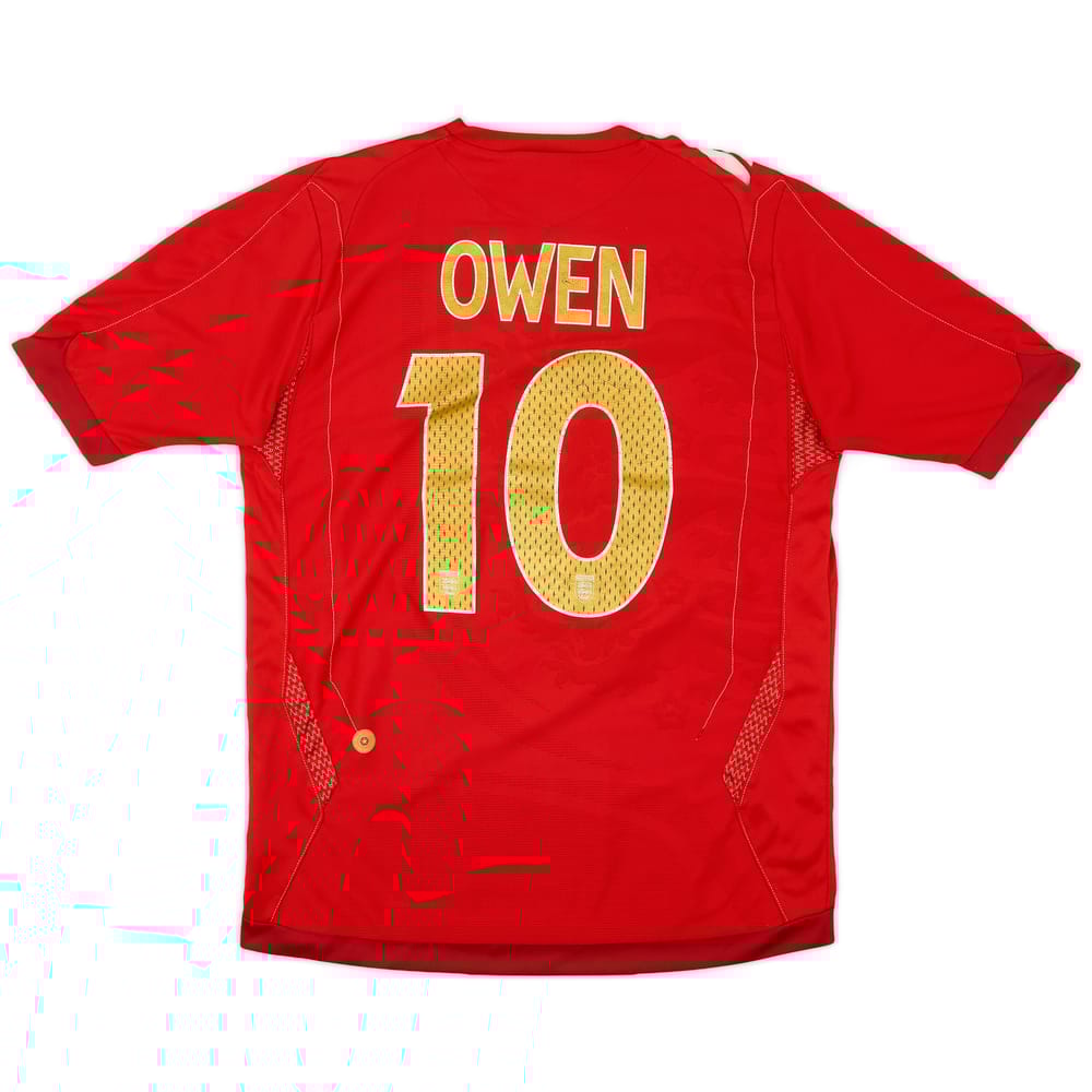 2006-08 England Away Shirt Owen #10 - 4/10 - (S)