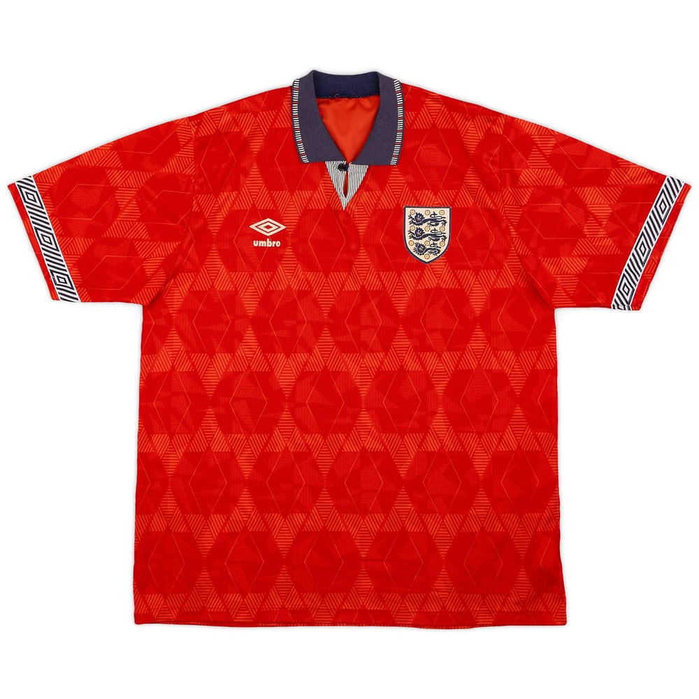 1990-93 England Away Shirt - 7/10 - (L)