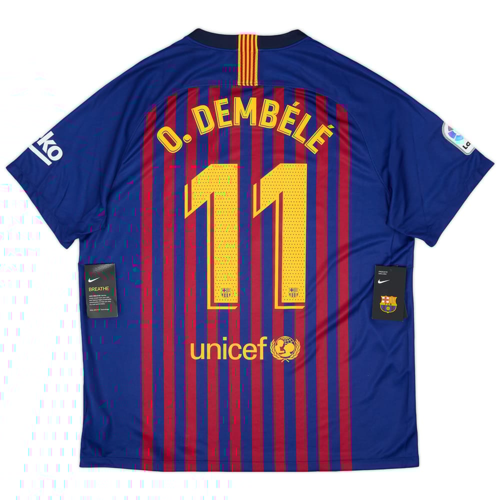2018-19 Barcelona Home Shirt Dembele #11 (XL)