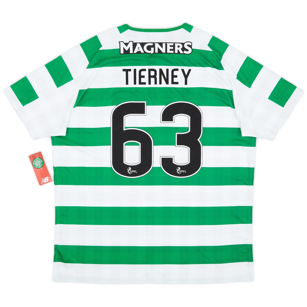 2018-19 Celtic Home Shirt Tierney #63 (XL)