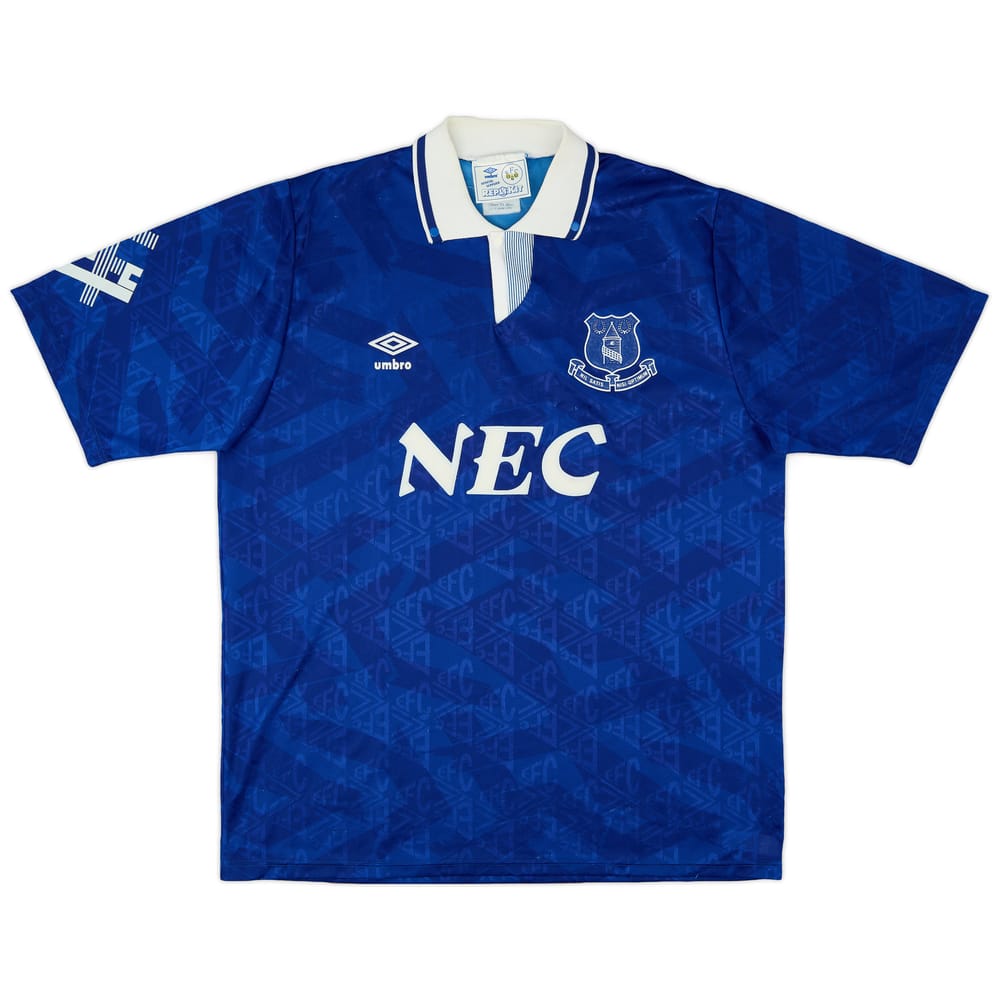 1991-93 Everton Home Shirt - 8/10 - (XL)