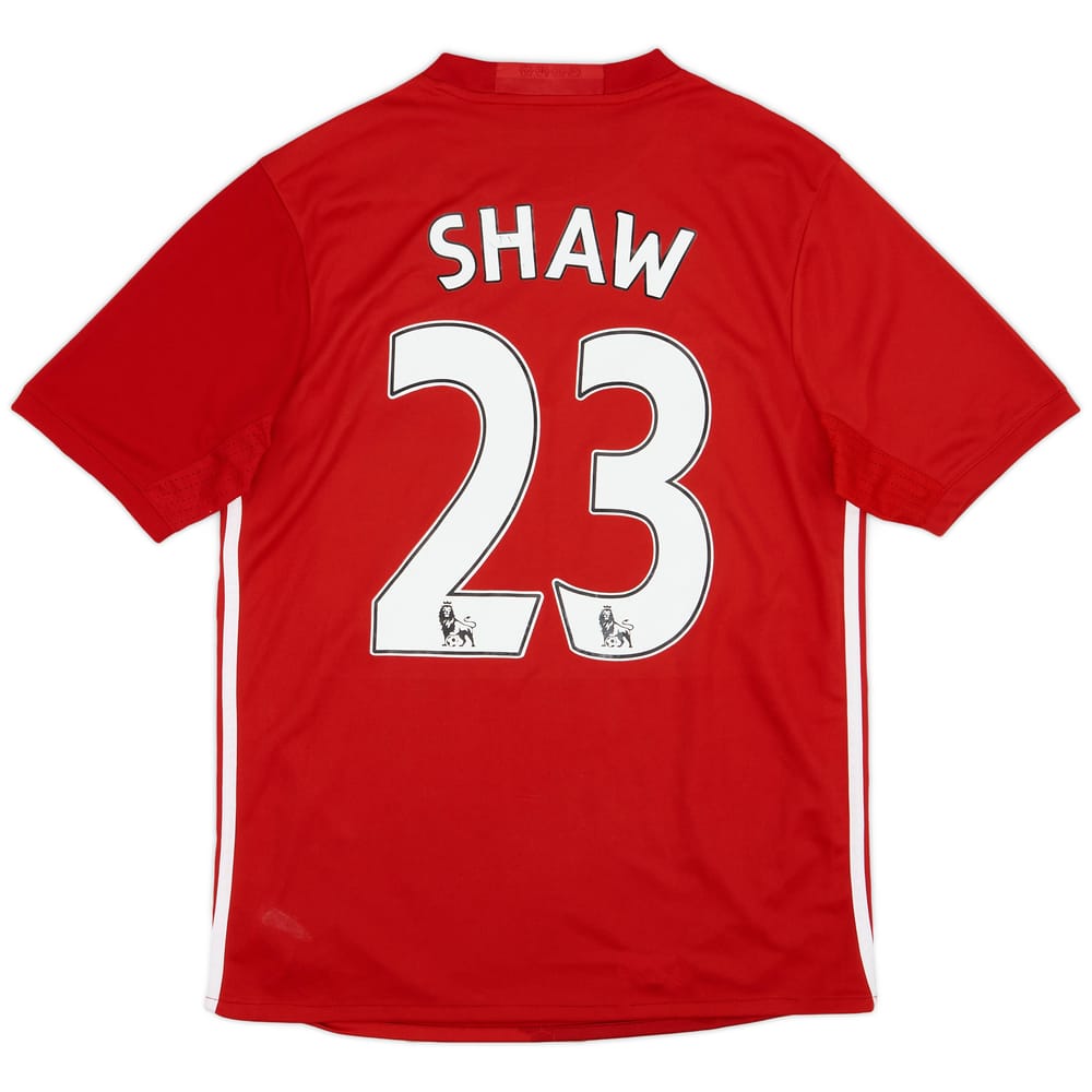 2016-17 Manchester United Home Shirt Shaw #23 - 8/10 - (L)