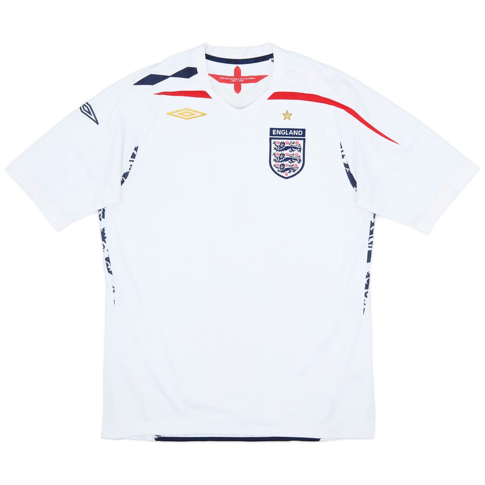 2007-09 England Home Shirt - 6/10 - (L)