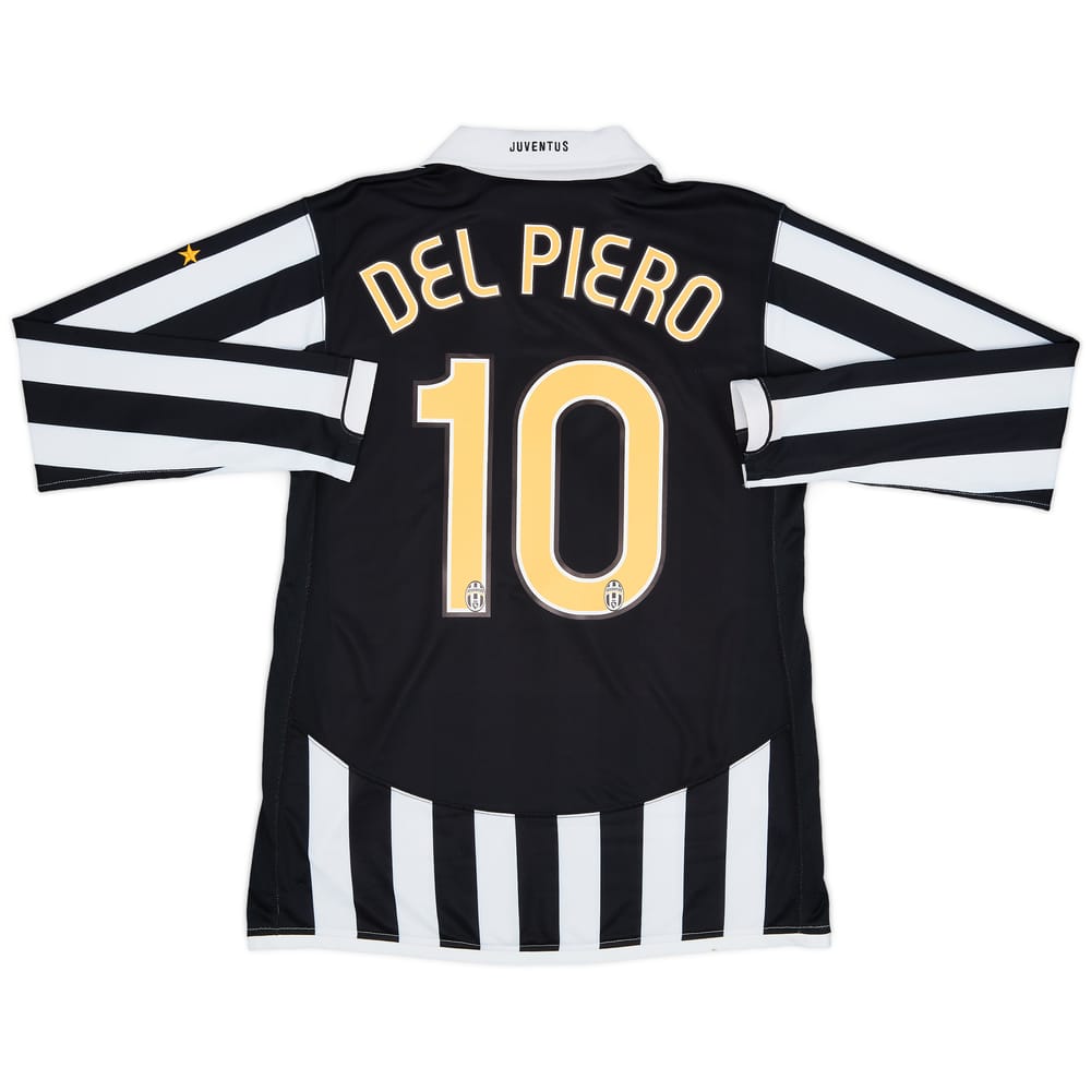 2006-07 Juventus Player Issue Home L/S Shirt Del Piero #10 - 6/10 - (L)