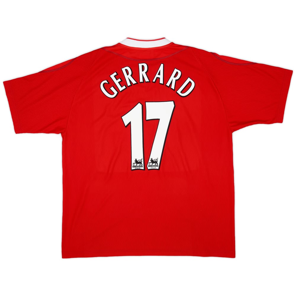 2002-04 Liverpool Home Shirt Gerrard #17 - 6/10 - (XL)