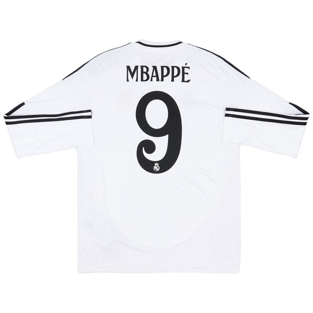 2024-25 Real Madrid Home L/S Shirt Mbappe #9