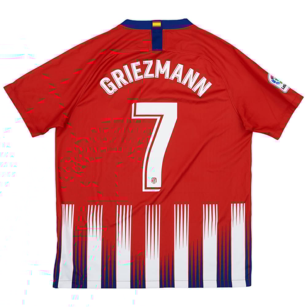 2018-19 Atletico Madrid Home Shirt Griezmann #7 - 6/10 - (L)