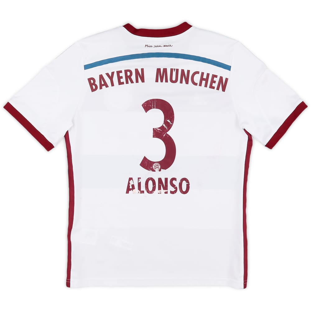 2014-15 Bayern Munich Away Shirt Alonso #3 - 4/10 - (L.Boys)