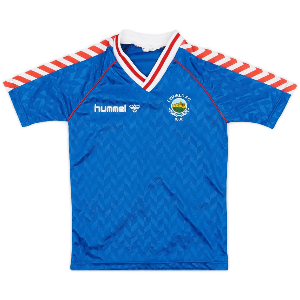 1987-90 Linfield Home Shirt - 7/10 - (L.Boys)