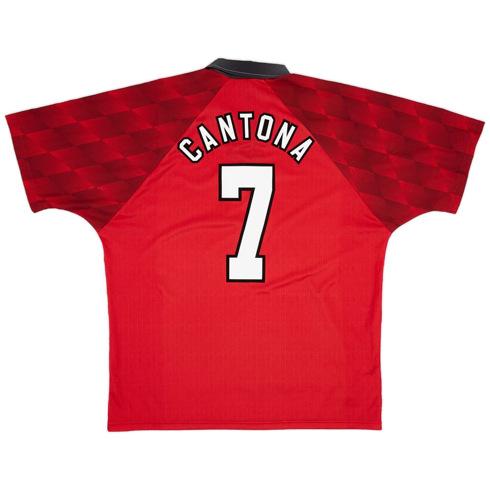 1996-98 Manchester United Home Shirt Cantona #7 - 6/10 - (XL)
