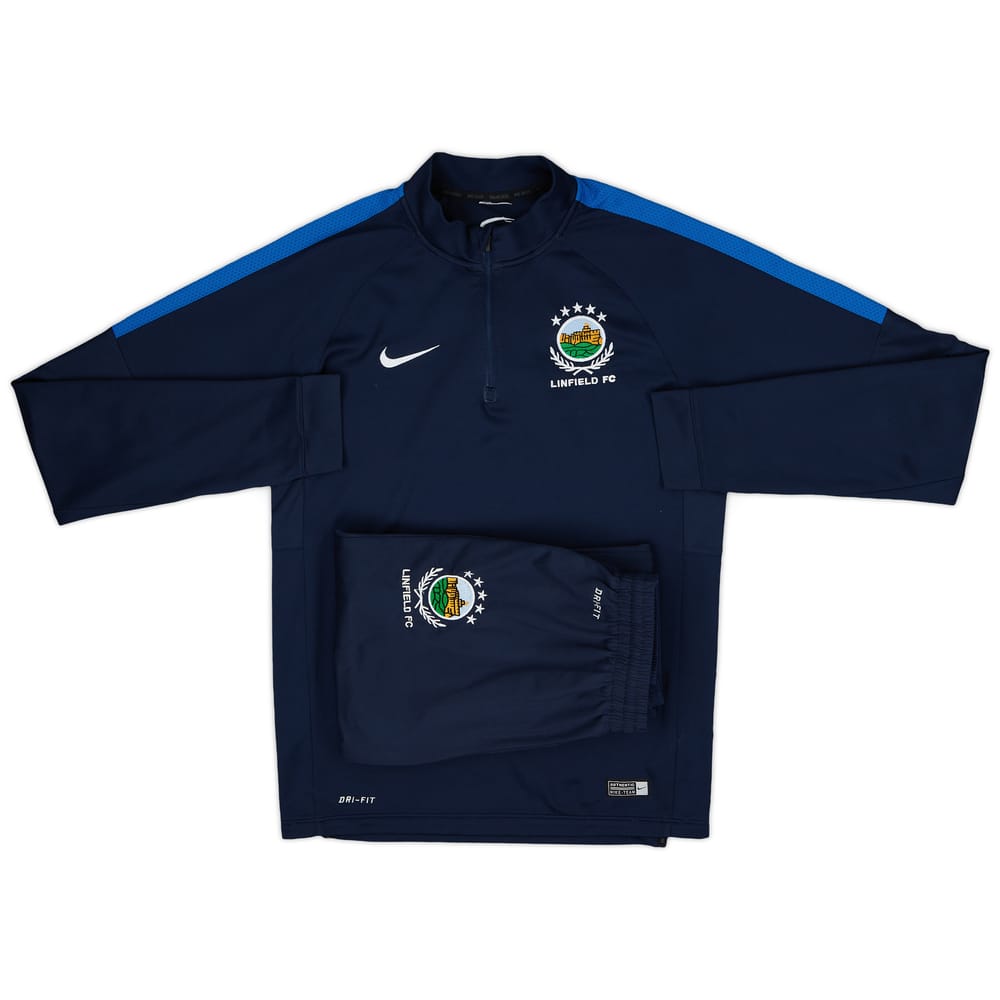 2015-16 Linfield Nike Tracksuit - 8/10 - (S)