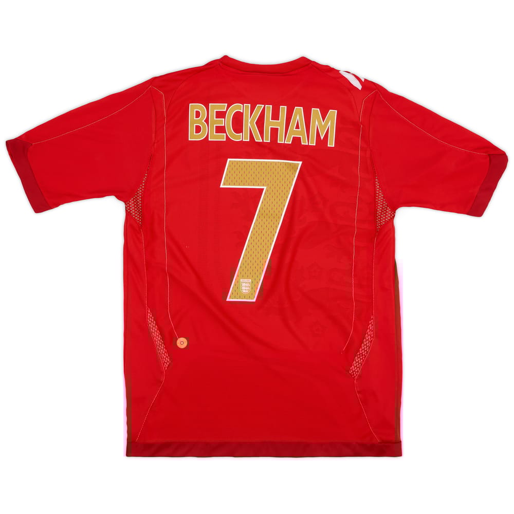2006-08 England Away Shirt Beckham #7 - 5/10 - (M)