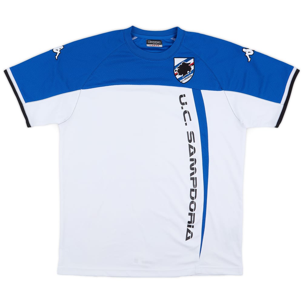 2008-09 Sampdoria Kappa Training Shirt - 10/10 - (L)