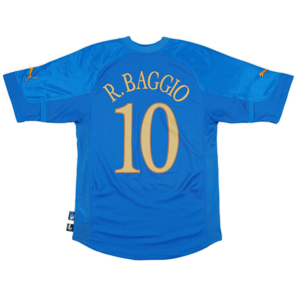 2004-06 Italy Home Shirt Baggio #10 - 7/10 - (L)