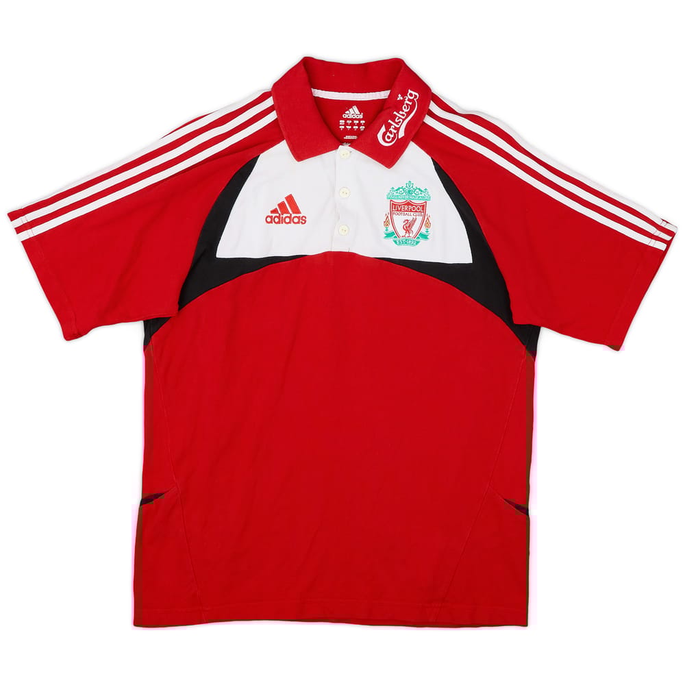 2007-08 Liverpool adidas Polo Shirt - 7/10 - (S)
